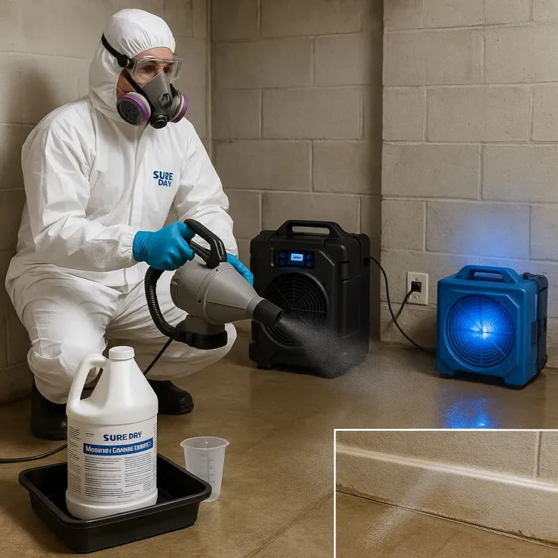 Sanitization and Odor Removal process in Spring Hill, KS